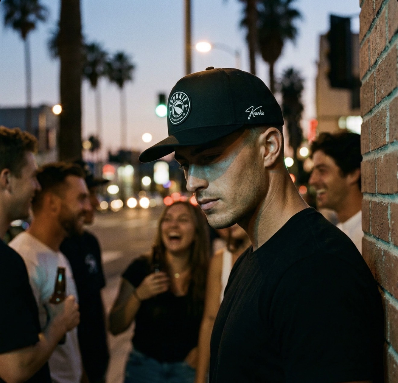 Krunkie hat at night in Newport Beach